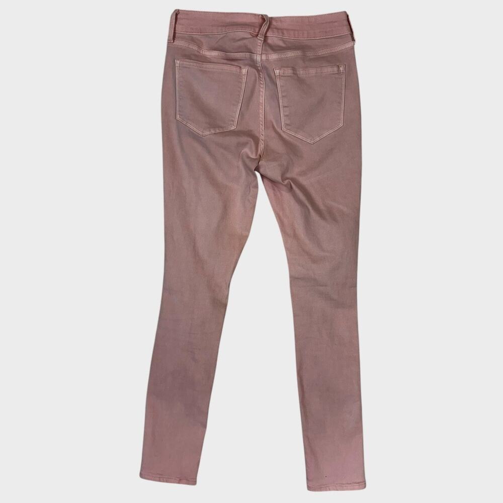 Old Navy Rockstar Size 6 Super Skinny Mid Rise Pink Distressed - Picture 7 of 10